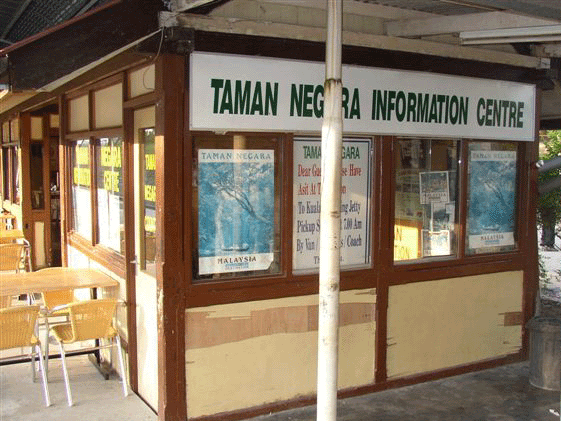 Tourist Information at the Railway station of Jerantut.